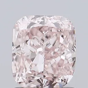1.18ct CUSHION Fancy Pink VS1 Coloured Lab diamond