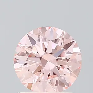 0.94ct ROUND Fancy Intense Pink VS1 Coloured Lab diamond