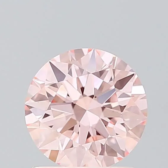 0.94ct ROUND Fancy Intense Pink VS1 Coloured Lab diamond
