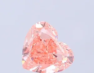 1.33ct HEART Fancy Vivid Pink VVS2 Coloured Lab diamond