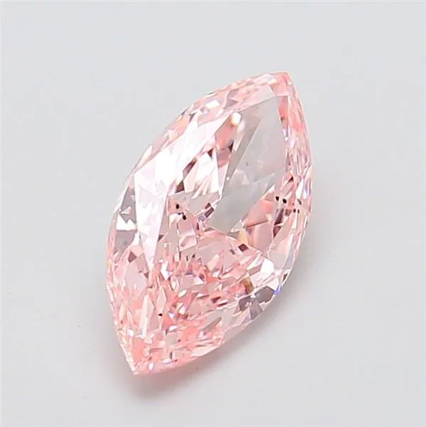 2.54ct MARQUISE Fancy Intense Pink VS2 Coloured Lab diamond