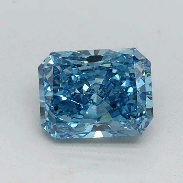 1ct RADIANT Fancy Vivid Blue VS2 Coloured Lab diamond