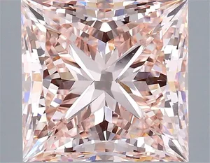 4.72ct PRINCESS Fancy Intense Pink VS1 Coloured Lab diamond