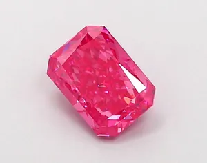 1.1ct RADIANT Fancy Vivid Pink VS2 Coloured Lab diamond