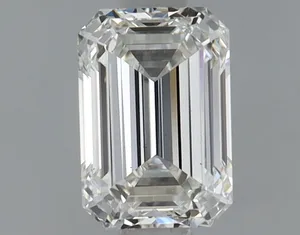 0.81ct EMERALD F VS2 Lab diamond
