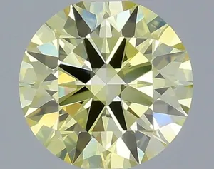 0.32ct ROUND Fancy Intense Yellow VVS2 Coloured Lab diamond