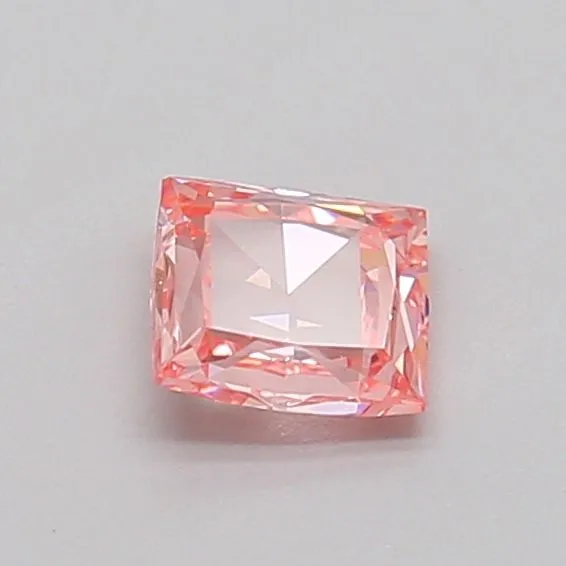 0.37ct PRINCESS Fancy Intense Pink VS1 Coloured Lab diamond
