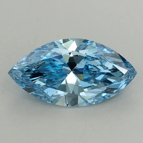 1.3ct MARQUISE Fancy Vivid Blue VS1 Coloured Lab diamond