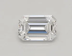 0.4ct EMERALD D VVS1 Lab diamond
