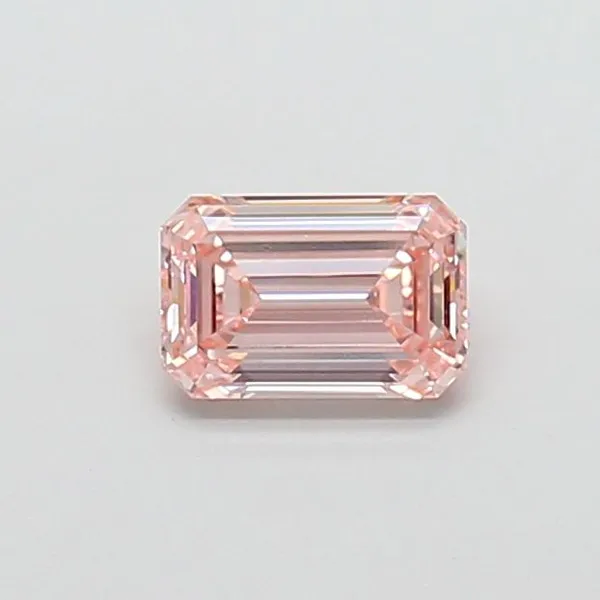 1.01ct EMERALD Fancy Intense Pink VVS2 Coloured Lab diamond
