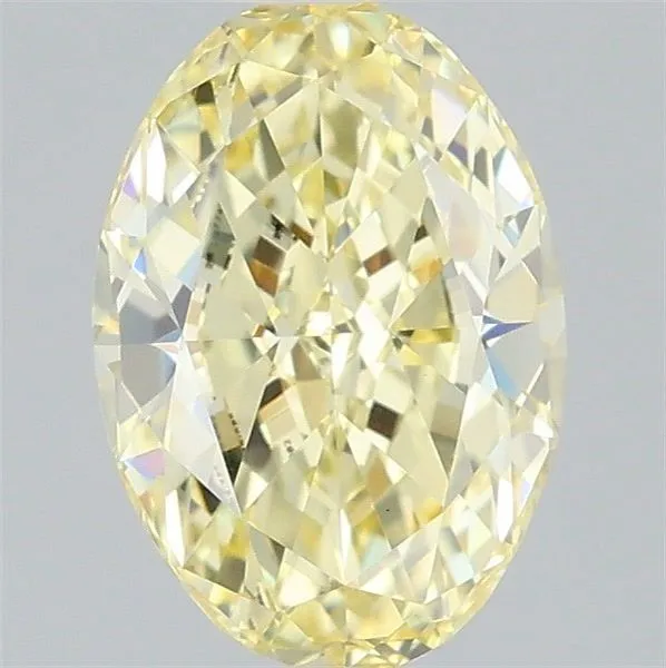 1.05ct OVAL Fancy Yellow VS1 Coloured Lab diamond