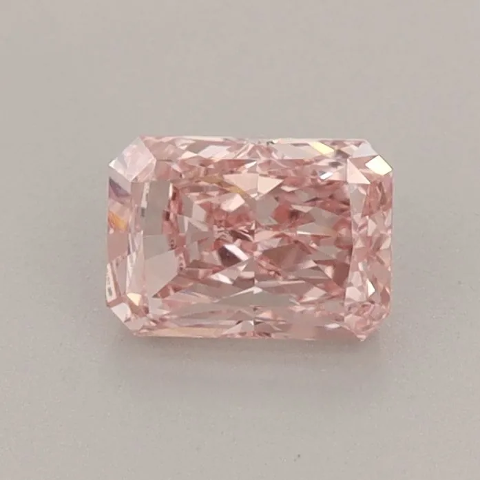 0.62ct RADIANT Fancy Vivid Pink VS1 Coloured Lab diamond