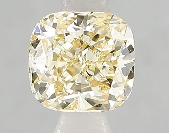 1.00ct CUSHION Fancy Intense Yellow VS2 Coloured Lab diamond