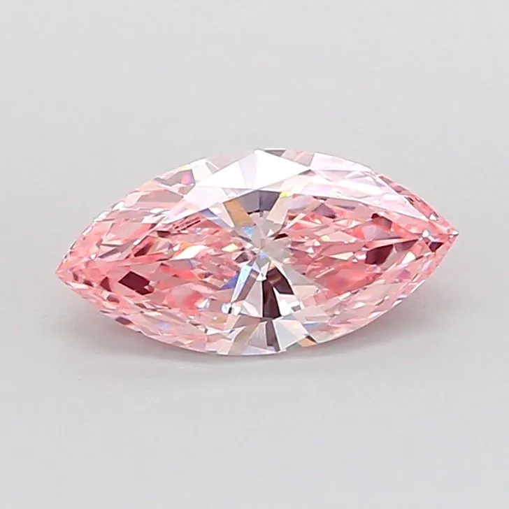 1.57ct MARQUISE Fancy Intense Pink VVS2 Coloured Lab diamond