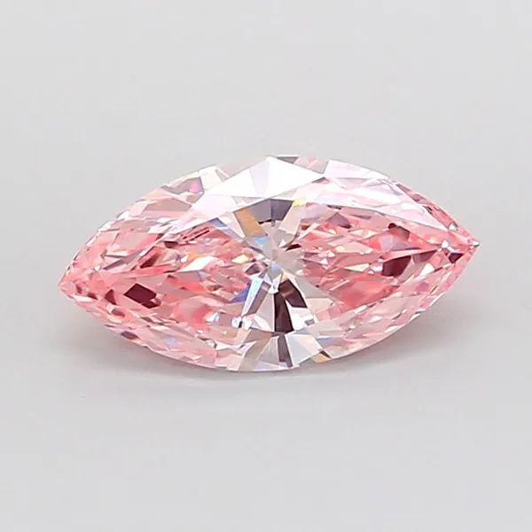 1.57ct MARQUISE Fancy Intense Pink VVS2 Coloured Lab diamond