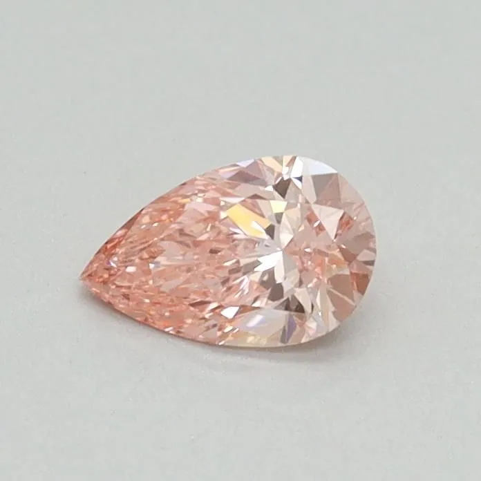 0.30ct PEAR Fancy Vivid Pink VS1 Coloured Lab diamond