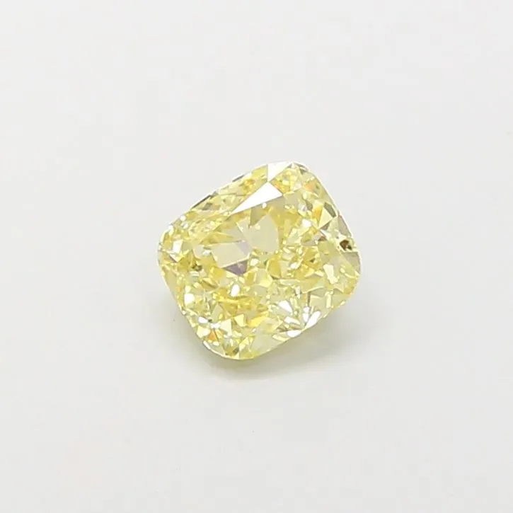 1.07ct CUSHION Fancy Light Yellow VS1 Coloured Lab diamond