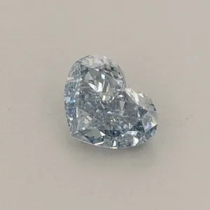 0.32ct HEART Fancy Blue VS1 Coloured Lab diamond