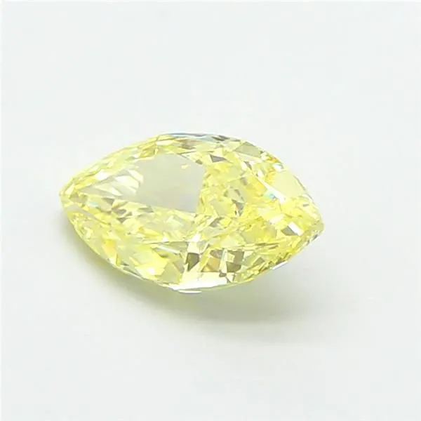 0.9ct MARQUISE Fancy Intense Yellow VS1 Coloured Lab diamond