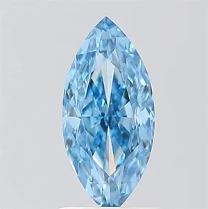 1.03ct MARQUISE Fancy Vivid Blue VVS2 Coloured Lab diamond