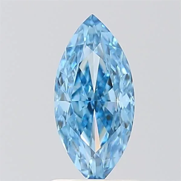 1.03ct MARQUISE Fancy Vivid Blue VVS2 Coloured Lab diamond