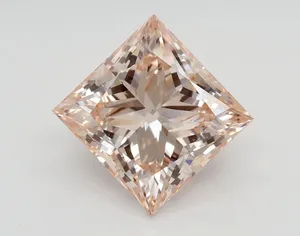 3.7ct PRINCESS Fancy Pink VS2 Coloured Lab diamond