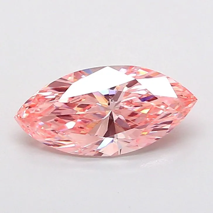 1.43ct MARQUISE Fancy Vivid Pink VVS2 Coloured Lab diamond