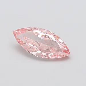 1.3ct MARQUISE Fancy Vivid Pink VS1 Coloured Lab diamond