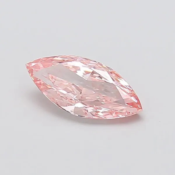 1.3ct MARQUISE Fancy Vivid Pink VS1 Coloured Lab diamond