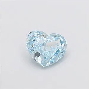 1.2ct HEART Fancy Vivid Blue VS1 Coloured Lab diamond