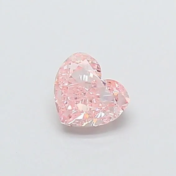 0.41ct HEART Fancy Intense Pink VS2 Coloured Lab diamond