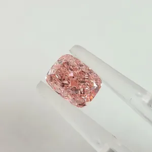 1.07ct CUSHION Fancy Vivid Pink VVS1 Coloured Lab diamond