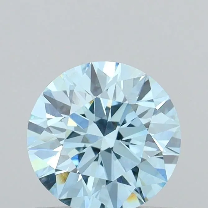 0.55ct ROUND Fancy Intense Blue VVS2 Coloured Lab diamond