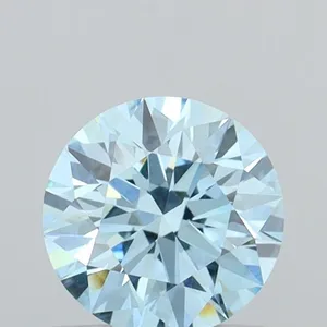 0.55ct ROUND Fancy Intense Blue VVS2 Coloured Lab diamond
