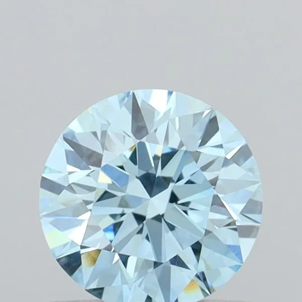 0.55ct ROUND Fancy Intense Blue VVS2 Coloured Lab diamond