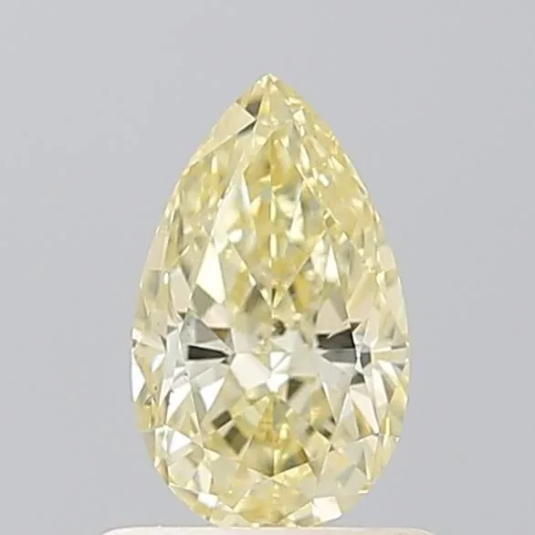 0.72ct PEAR Fancy Yellow VS2 Coloured Lab diamond
