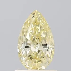 0.72ct PEAR Fancy Yellow VS2 Coloured Lab diamond