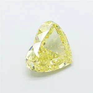 1.51ct HEART Fancy Intense Yellow SI1 Coloured Lab diamond