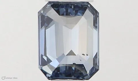 0.40ct EMERALD Fancy Vivid Blue VS2 Coloured Lab diamond