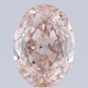 1ct OVAL Fancy Intense Pink VS2 Coloured Lab diamond