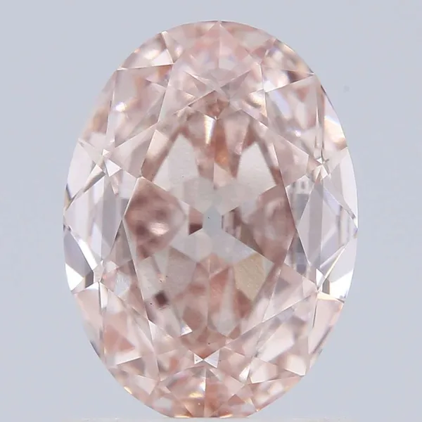 1ct OVAL Fancy Intense Pink VS2 Coloured Lab diamond