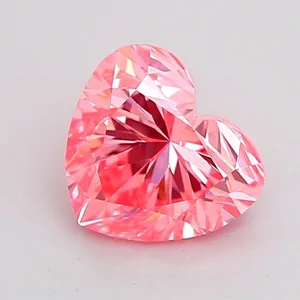 1ct HEART Fancy Vivid Pink VVS2 Coloured Lab diamond
