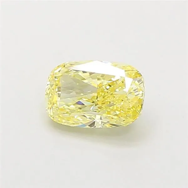 1.06ct CUSHION Fancy Yellow VS1 Coloured Lab diamond