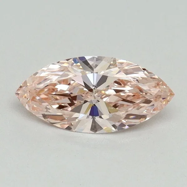 0.54ct MARQUISE Fancy Intense Pink VS1 Coloured Lab diamond