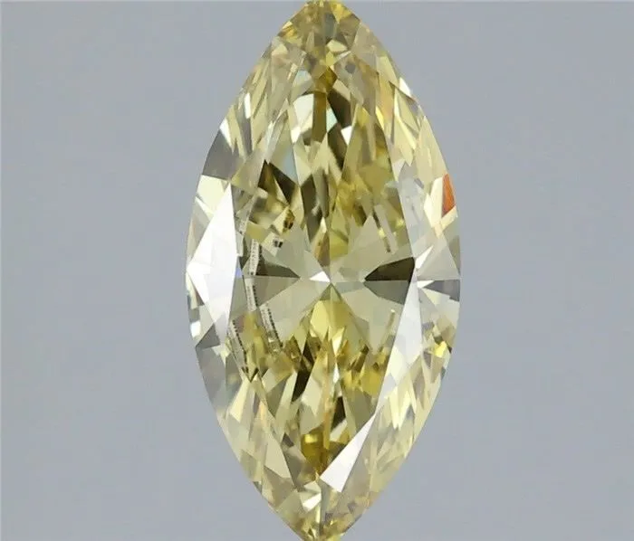 1.32ct MARQUISE Fancy Intense Yellow VVS2 Coloured Lab diamond