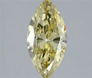 1.32ct MARQUISE Fancy Intense Yellow VVS2 Coloured Lab diamond