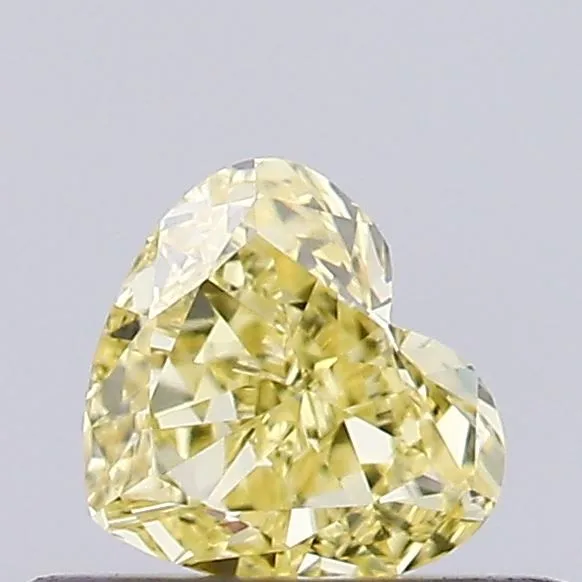 0.34ct HEART Fancy Intense Yellow VS1 Coloured Lab diamond