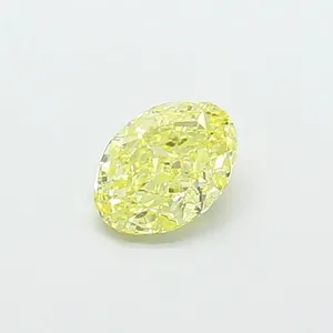 1.05ct OVAL Fancy Yellow VS1 Coloured Lab diamond