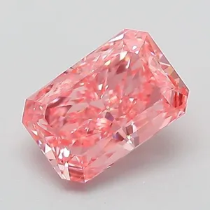 1.04ct RADIANT Fancy Vivid Pink VVS2 Coloured Lab diamond