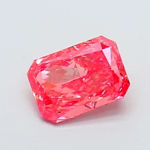 1ct RADIANT Fancy Vivid Pink VVS2 Coloured Lab diamond